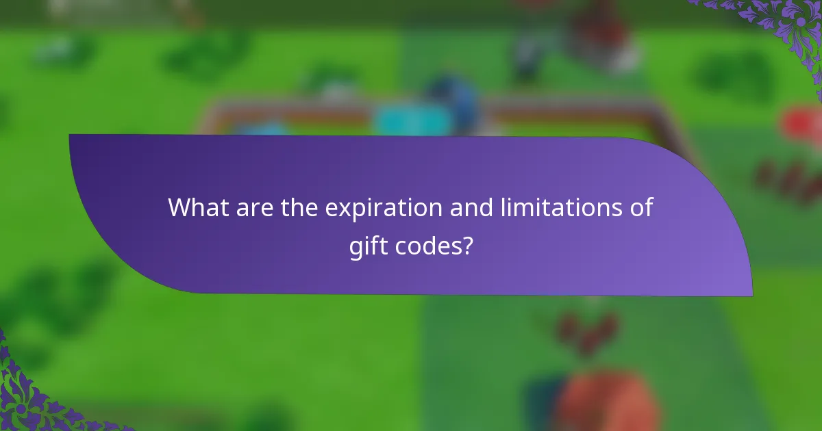 What are the expiration and limitations of gift codes?